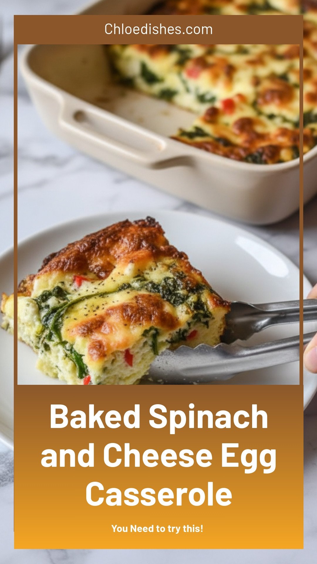 Baked Spinach and Cheese Egg Casserole Recipe