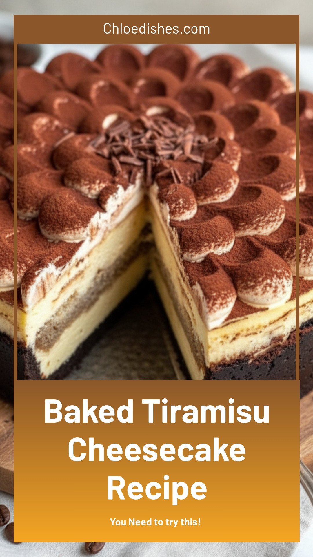Baked Tiramisu Cheesecake