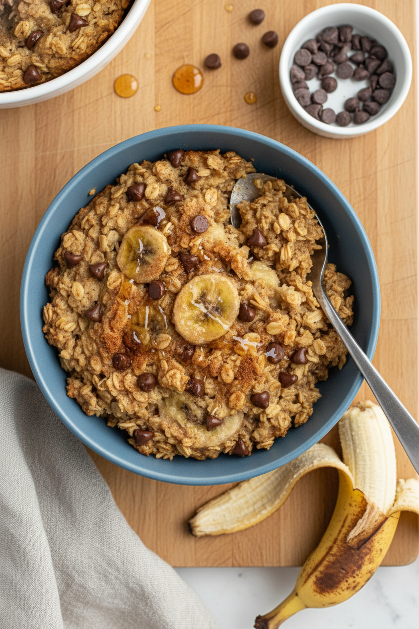 Banana Bread Baked Oats Recipe