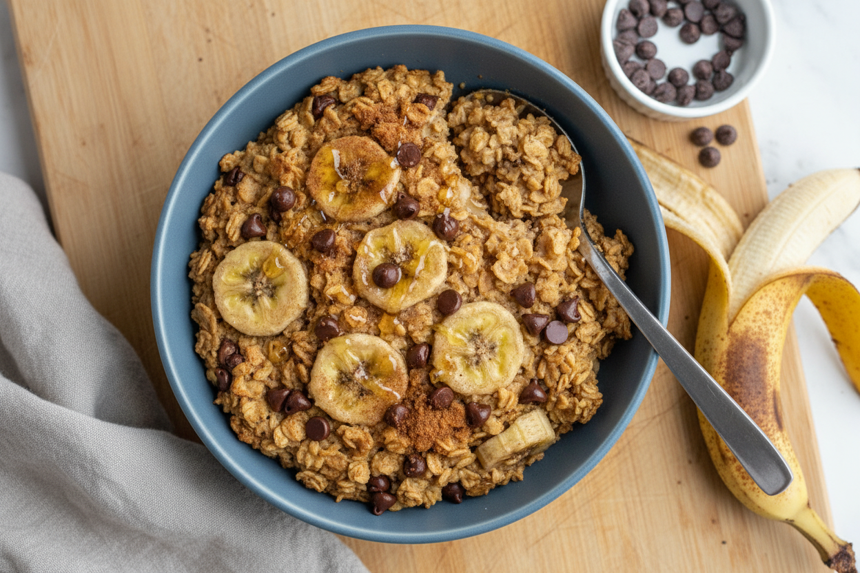 Banana Bread Baked Oats Recipe