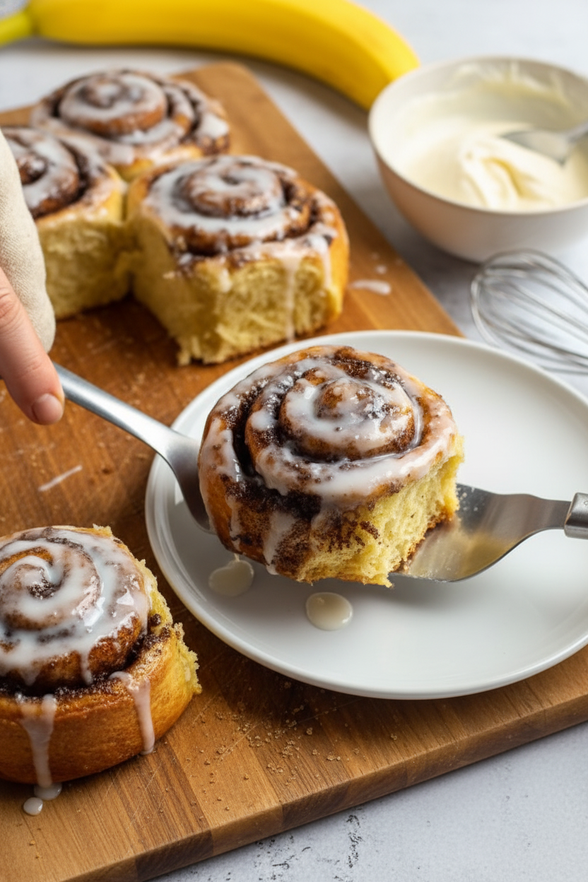 Banana Bread Cinnamon Rolls Recipe