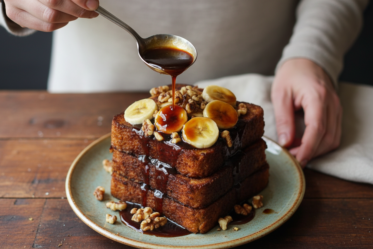 Banana Bread French Toast Bananas Foster Recipe