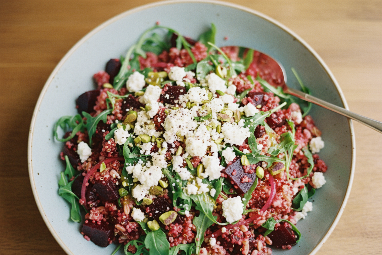 Beets Grains and Arugula Salad by Caroline Chambers