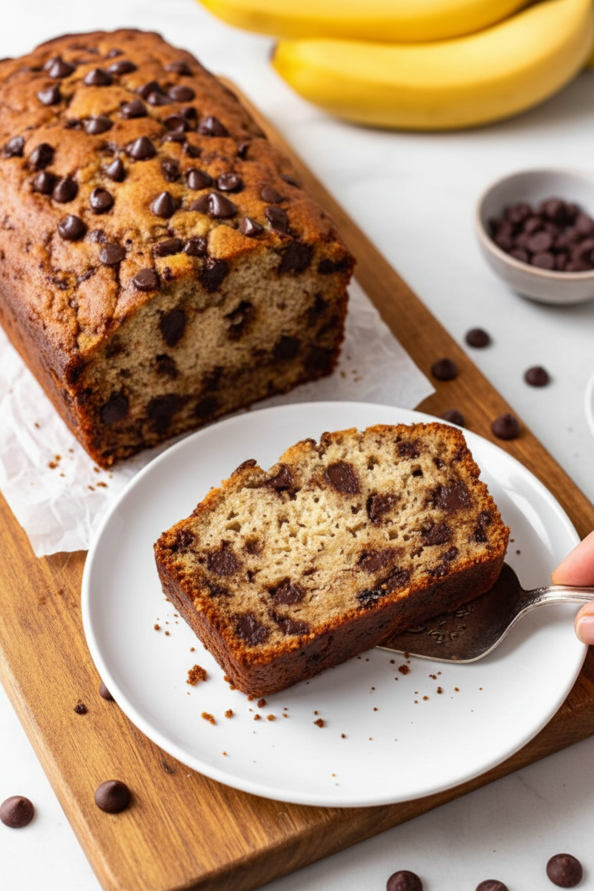 Chocolate Chip Banana Bread Recipe