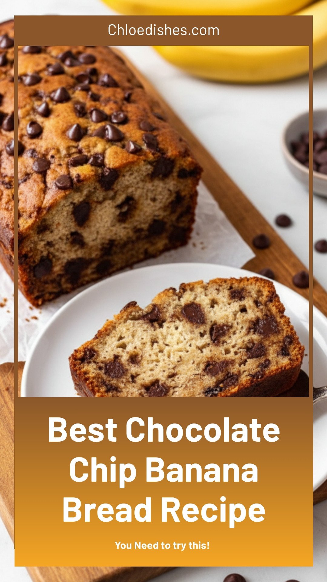 Chocolate Chip Banana Bread Recipe