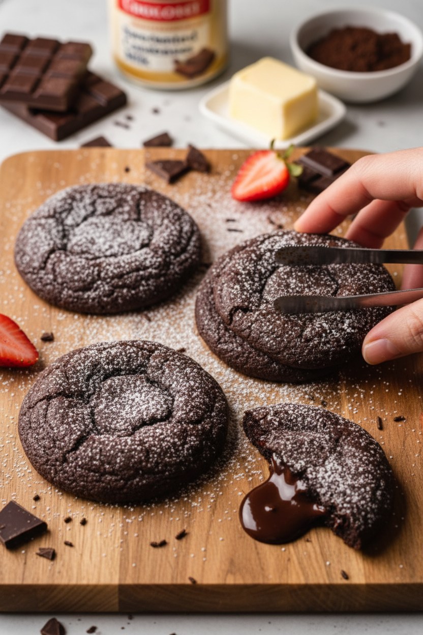 The Best Crumbl Chocolate Molten Lava Cookies