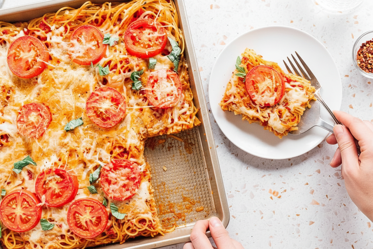 Best Ever Spaghetti Pizza Recipe