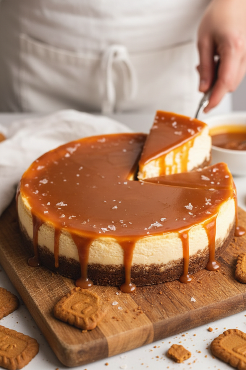 BEST Salted Caramel Cheesecake