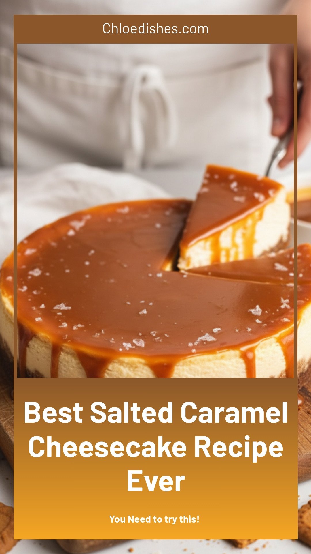 BEST Salted Caramel Cheesecake