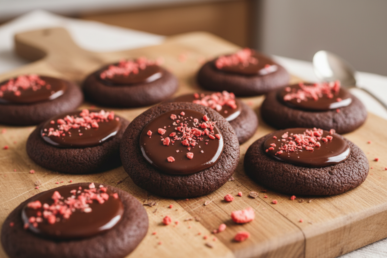 Best Thumbprint Cookies With Chocolate Filling