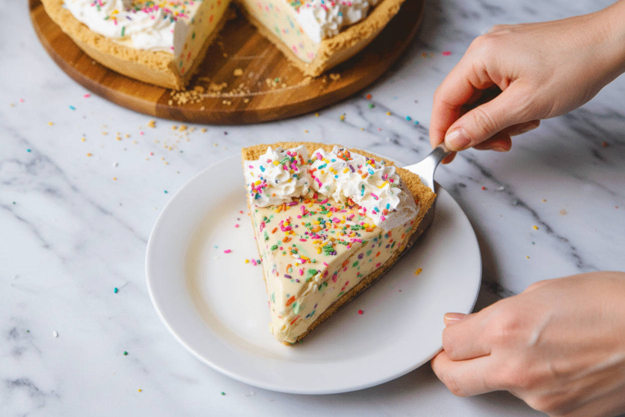 Birthday Cake Pie Recipe Easy Homemade Dessert