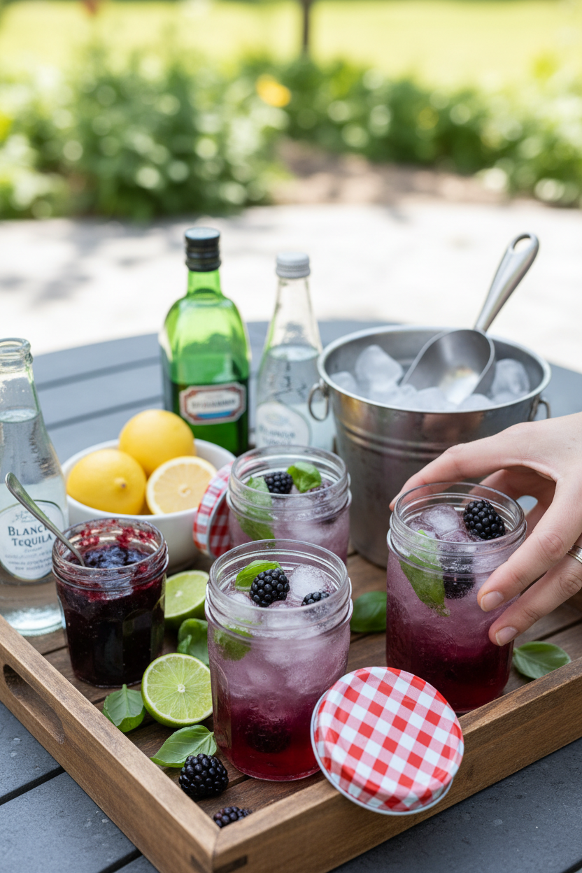 Blackberry Basil Jargarita | Caroline Chambers