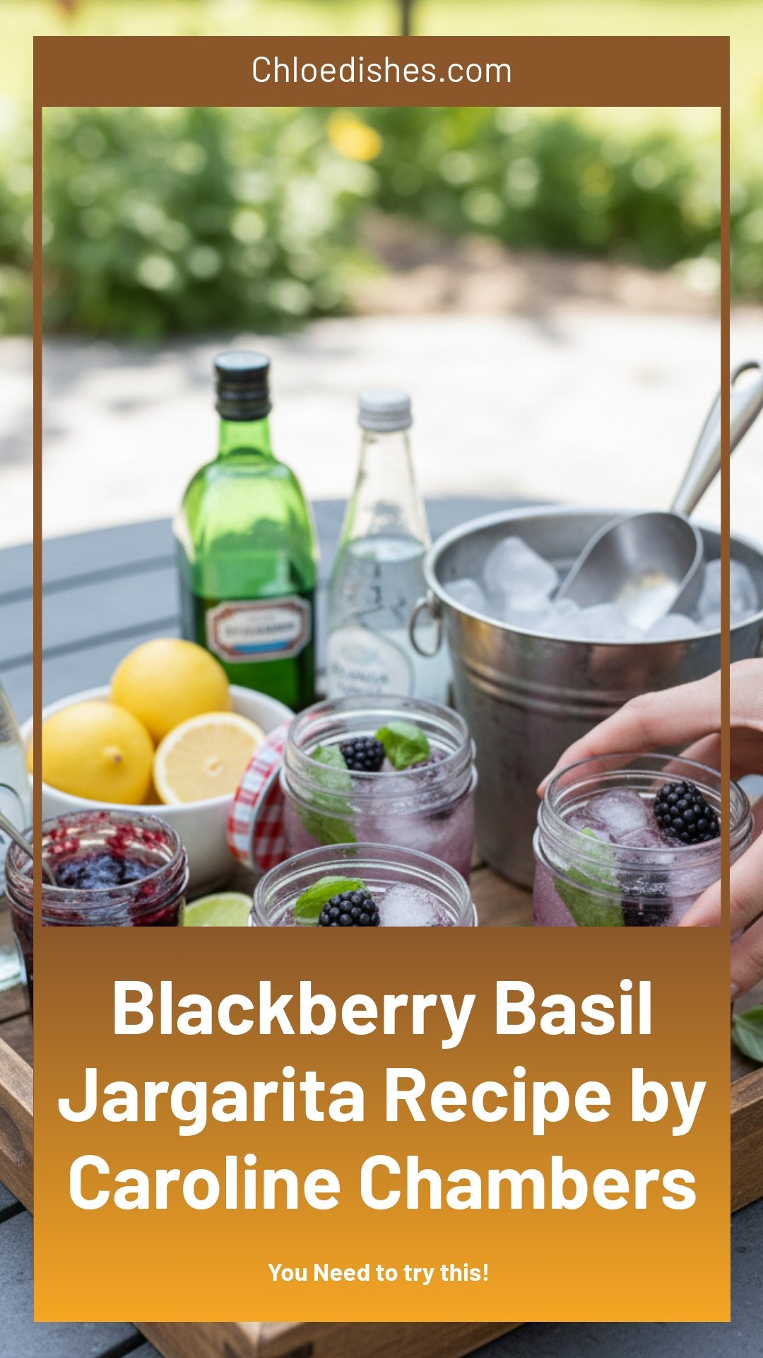 Blackberry Basil Jargarita | Caroline Chambers