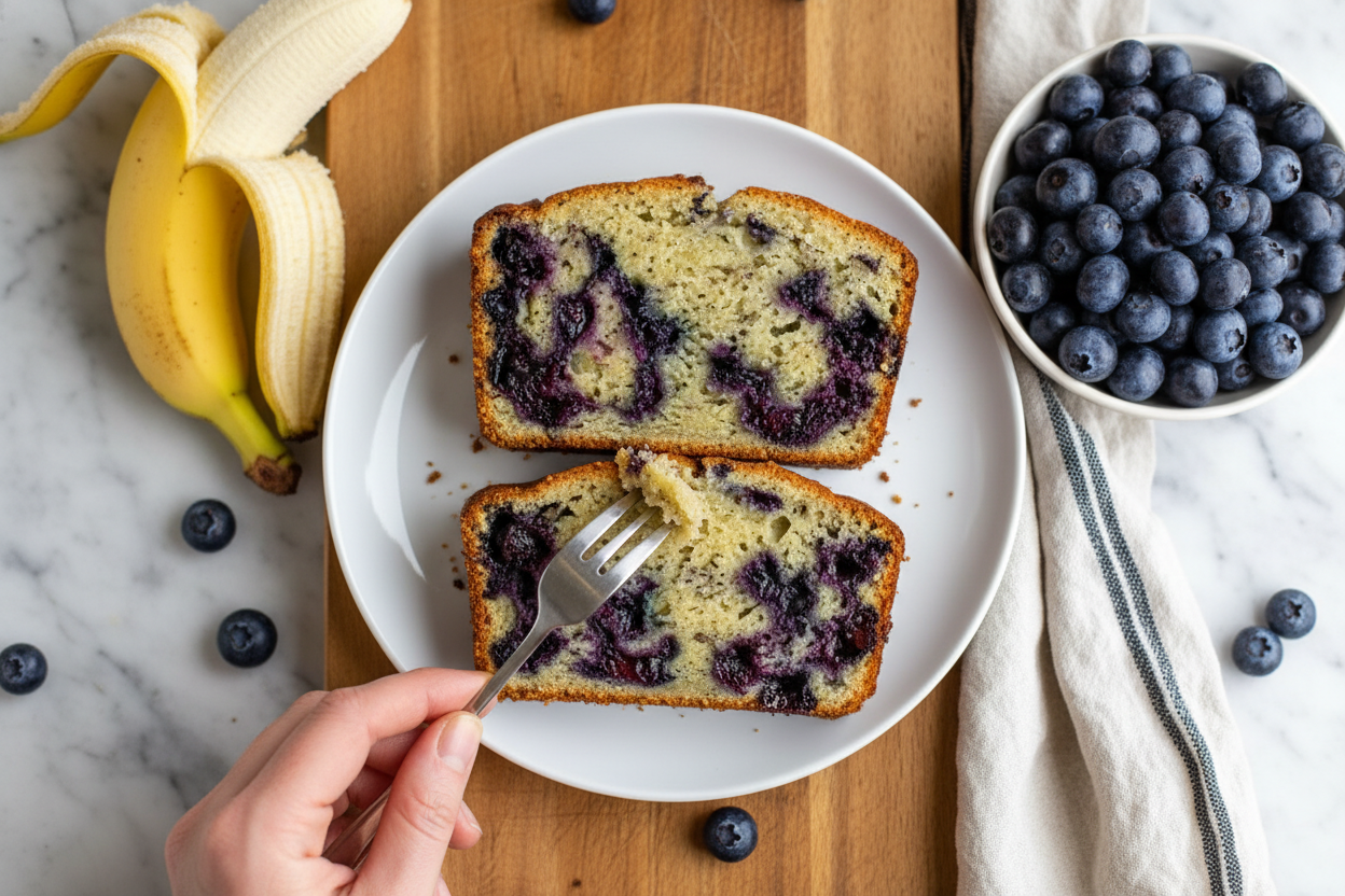 Blueberry Banana Bread Recipe Easy Homemade