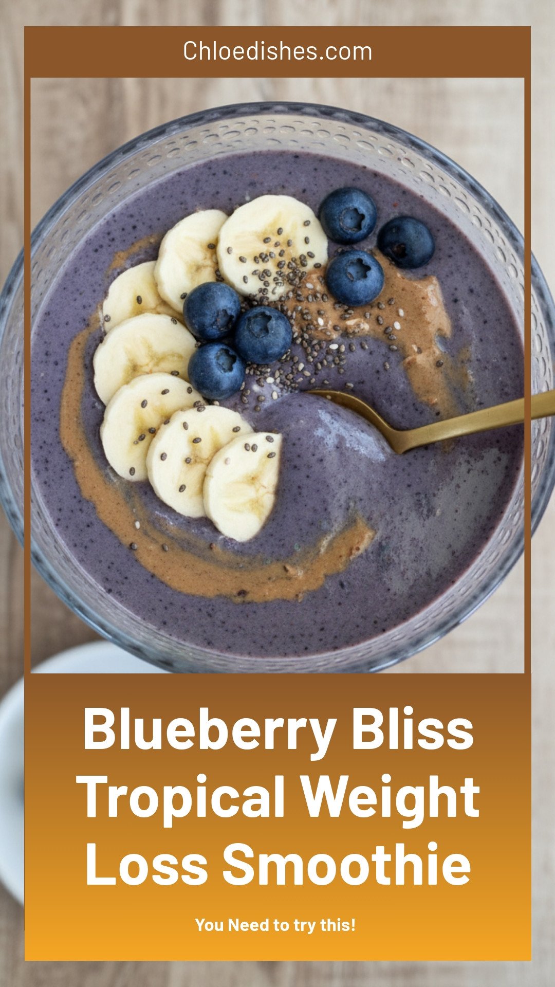 Blueberry Bliss Tropical Smoothie | Weight Loss