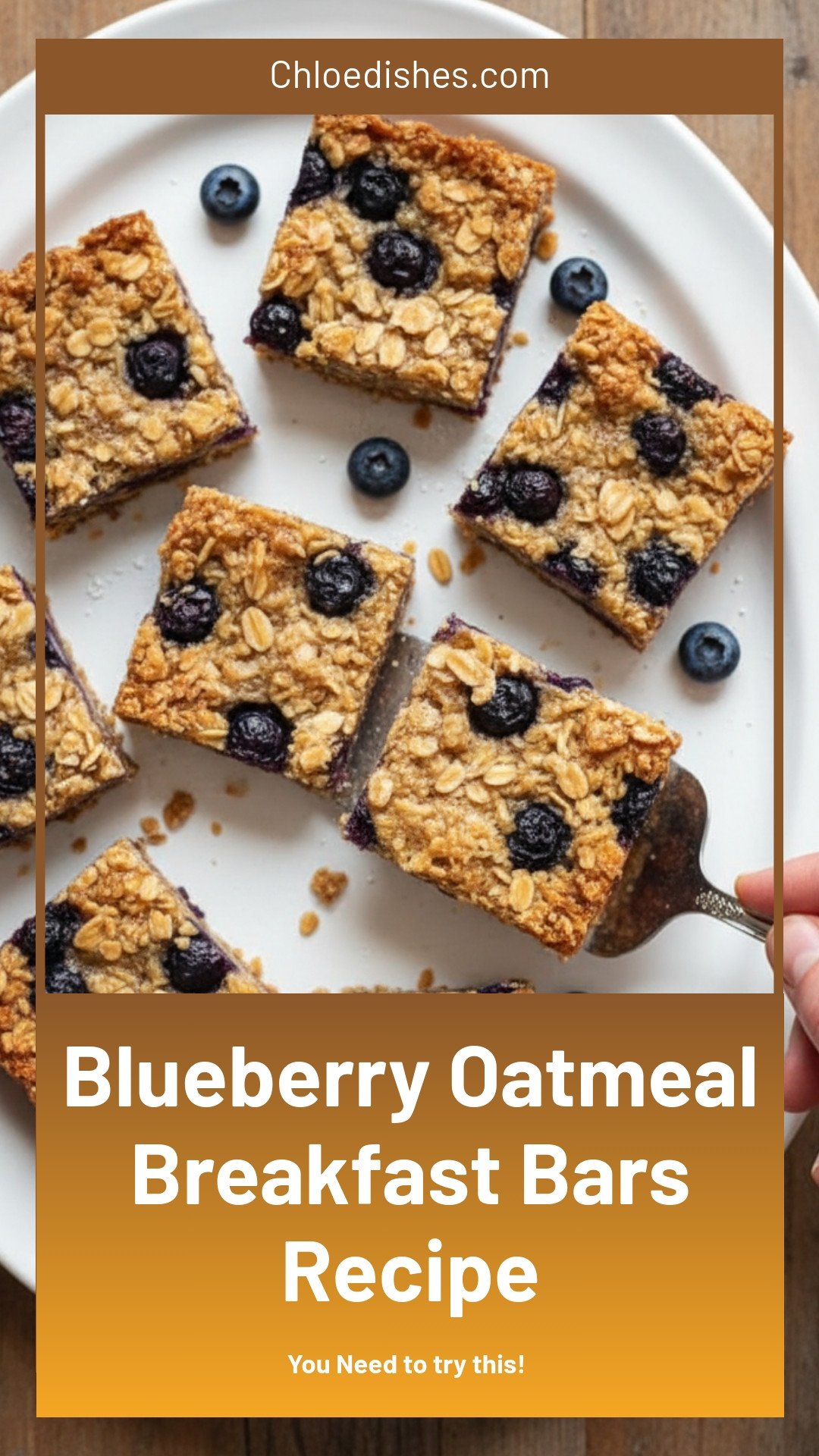 Blueberry Oatmeal Breakfast Bars Recipe