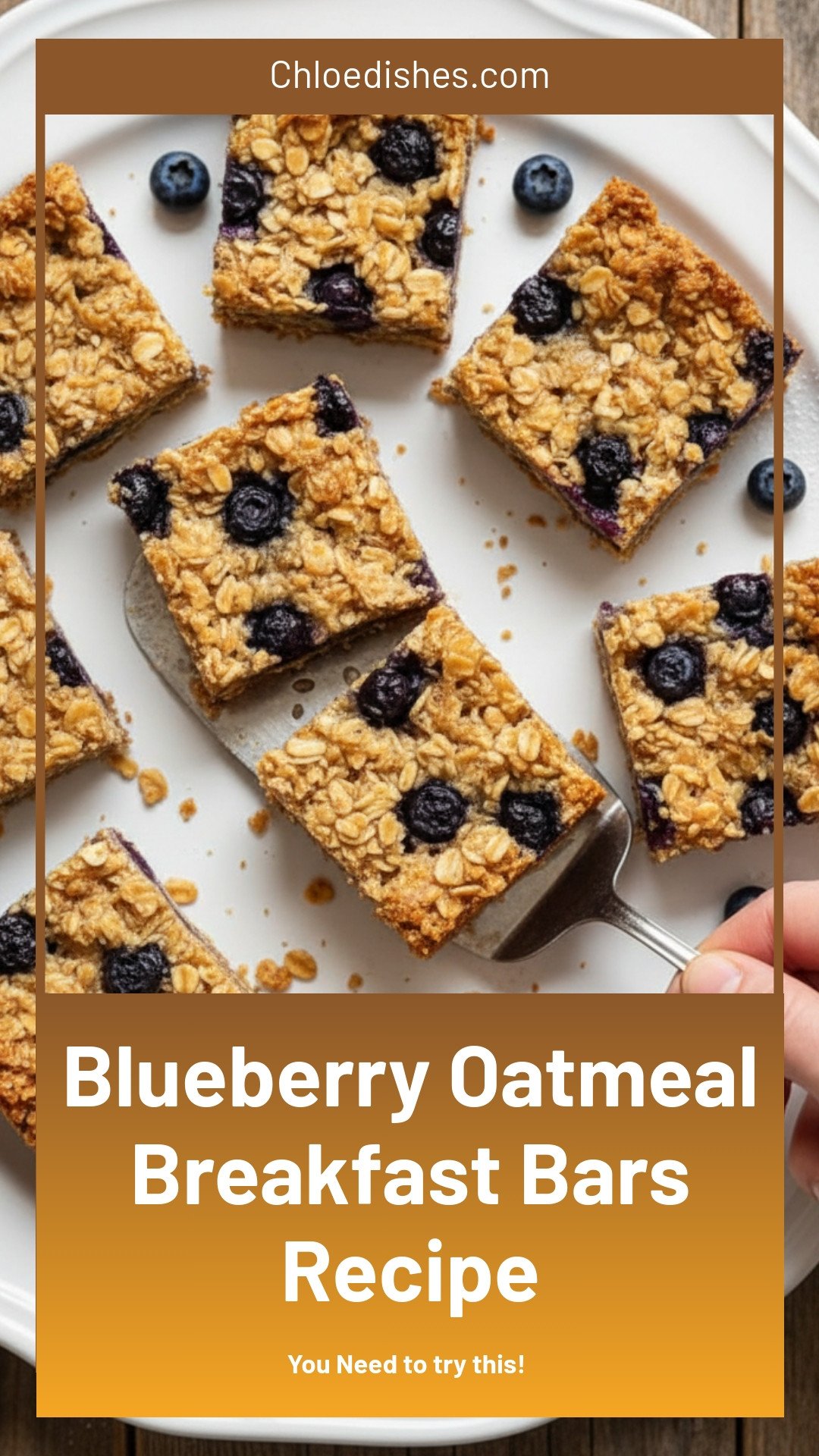 Blueberry Oatmeal Breakfast Bars Recipe