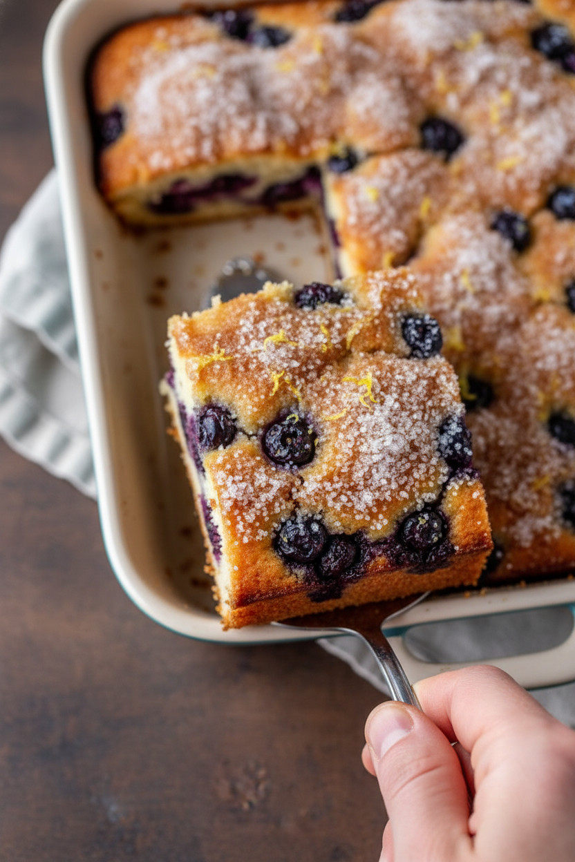 Buttermilk Blueberry Breakfast Cake Recipe