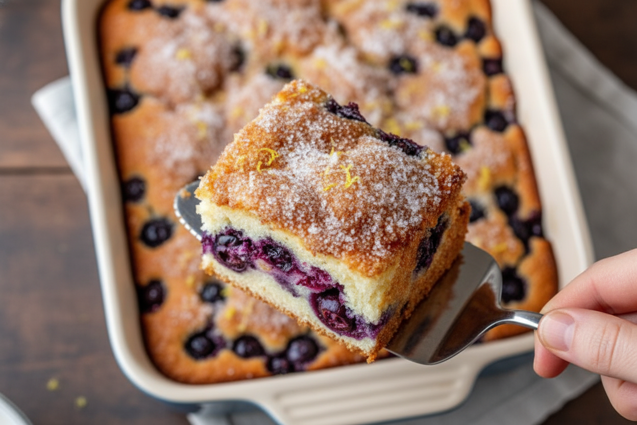 Buttermilk Blueberry Breakfast Cake Recipe