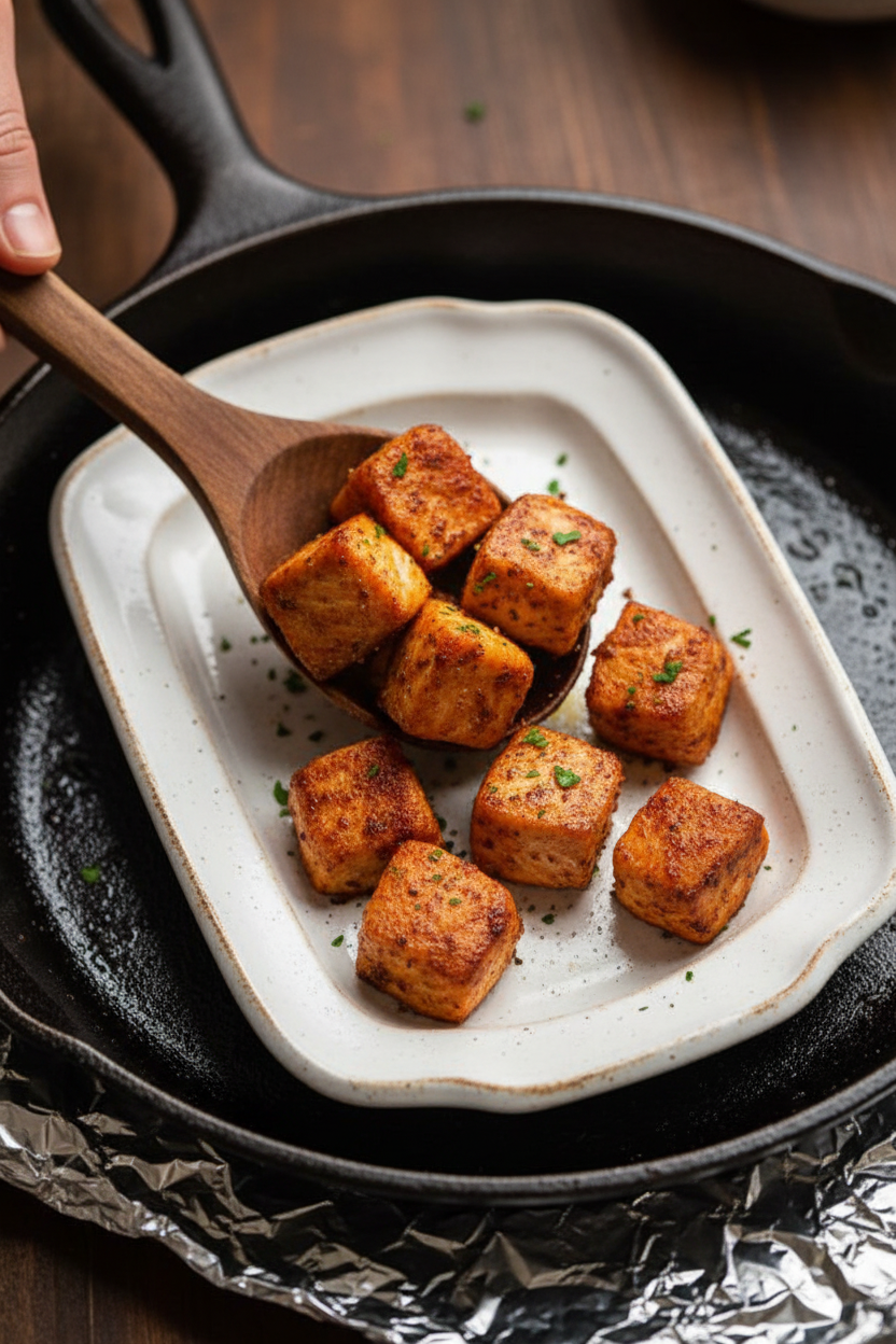 Cajun Baked Salmon Bites
