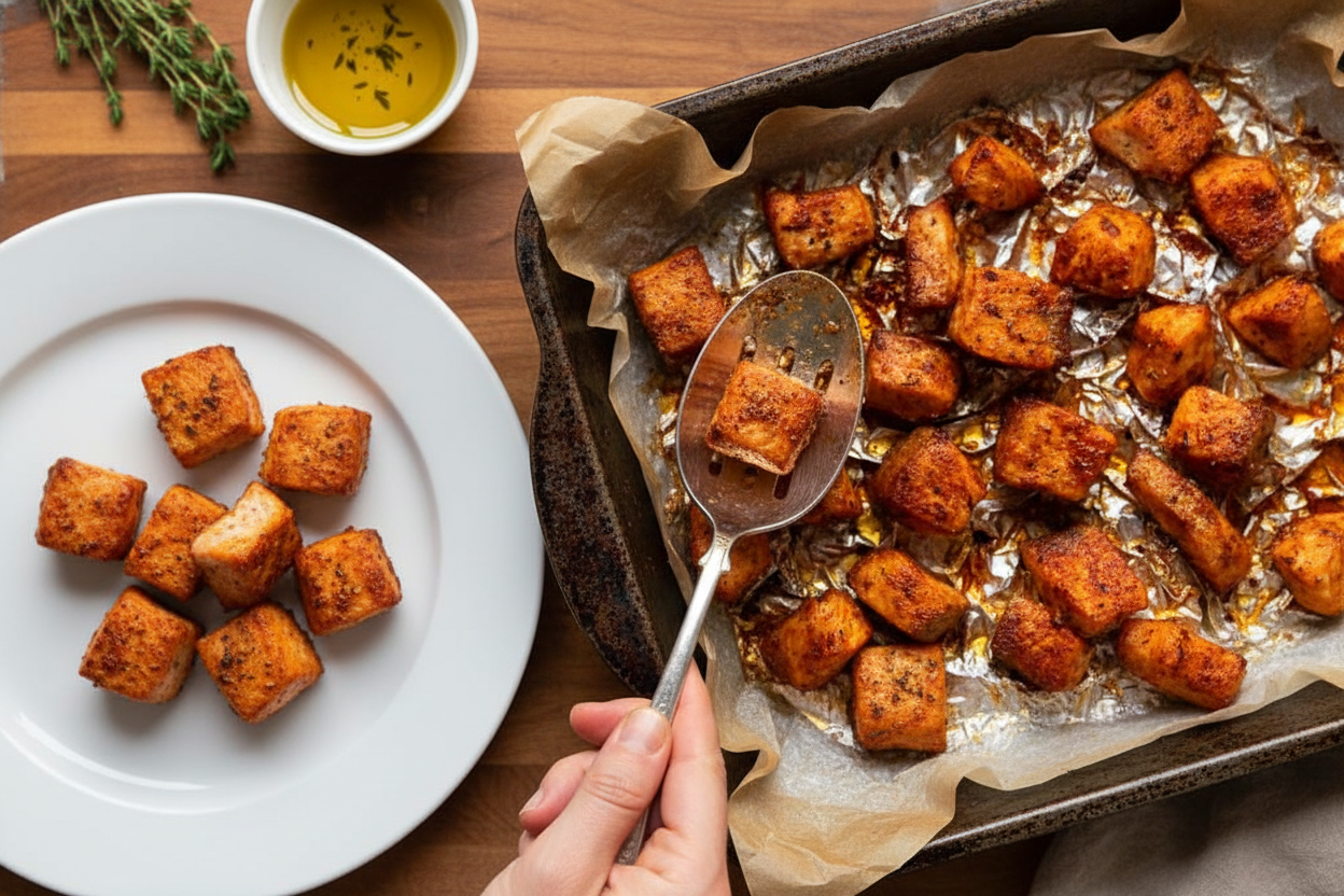 Cajun Baked Salmon Bites Recipe