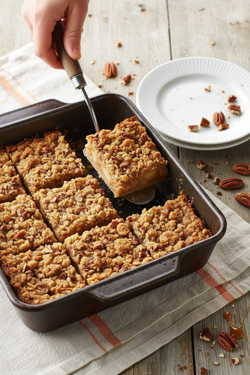 These Caramel Apple Oatmeal Cookie Bars Are Perfect for Fall