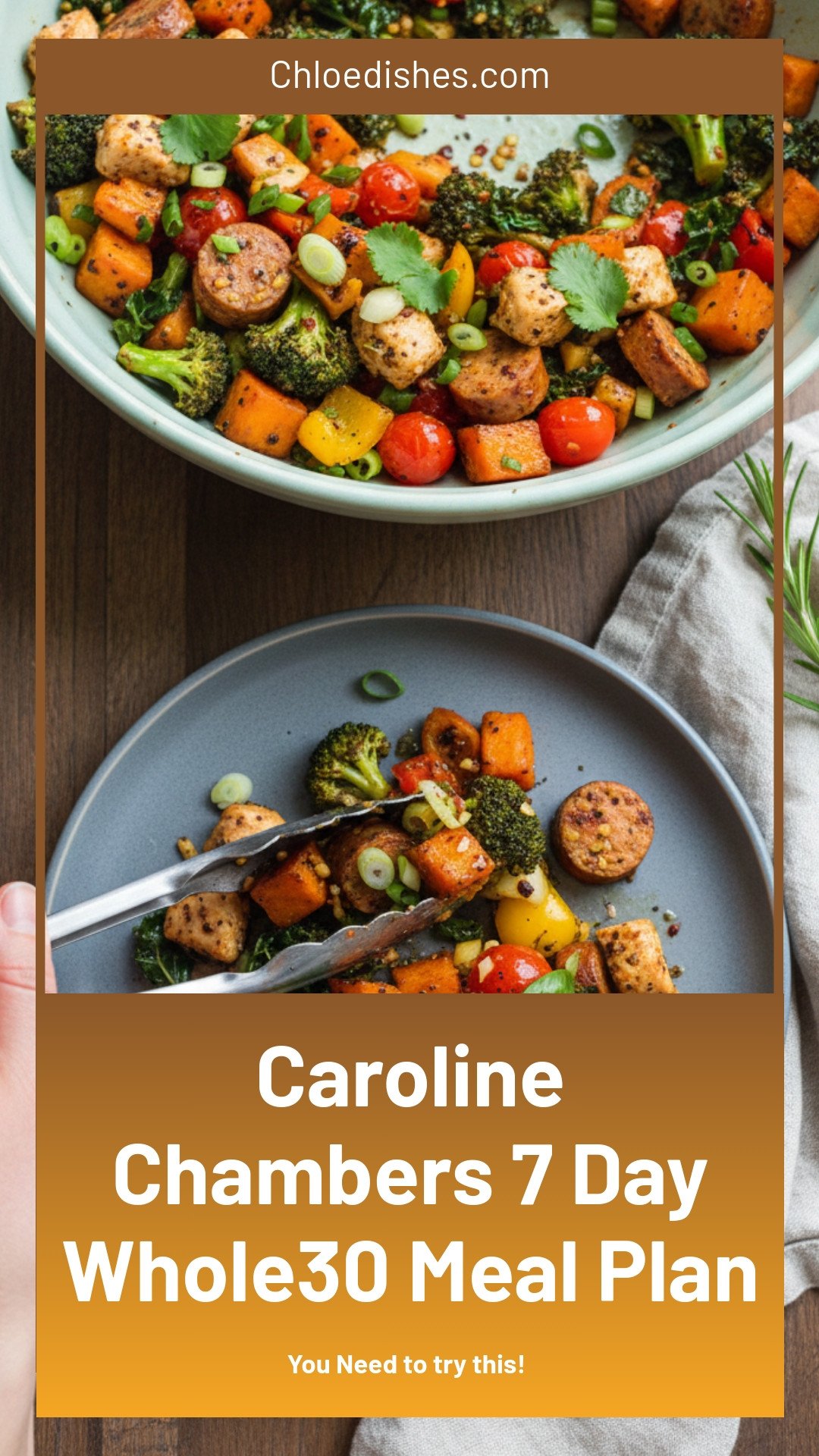 Complete 7 Day Whole30 Meal Plan | Caroline Chambers