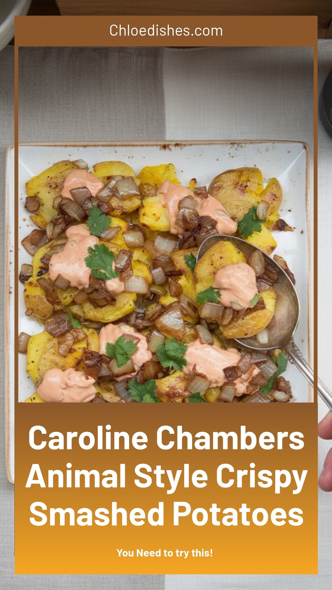 Animal Style Crispy Smashed Potatoes | Caroline Chambers