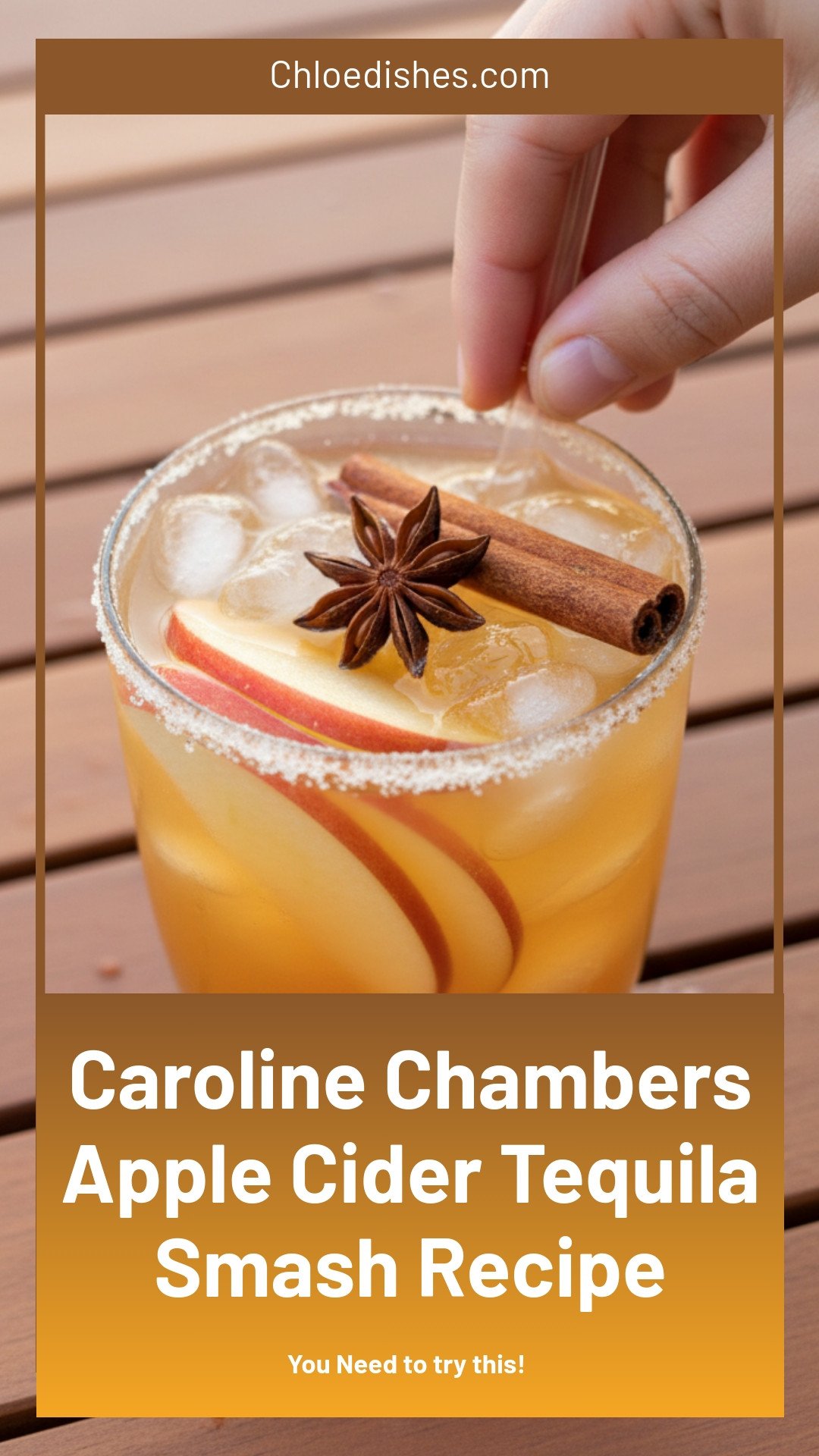 Apple Cider Tequila Smash | Caroline Chambers