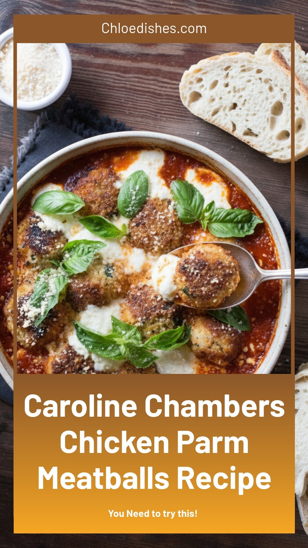 Chicken Parm Meatballs | Caroline Chambers