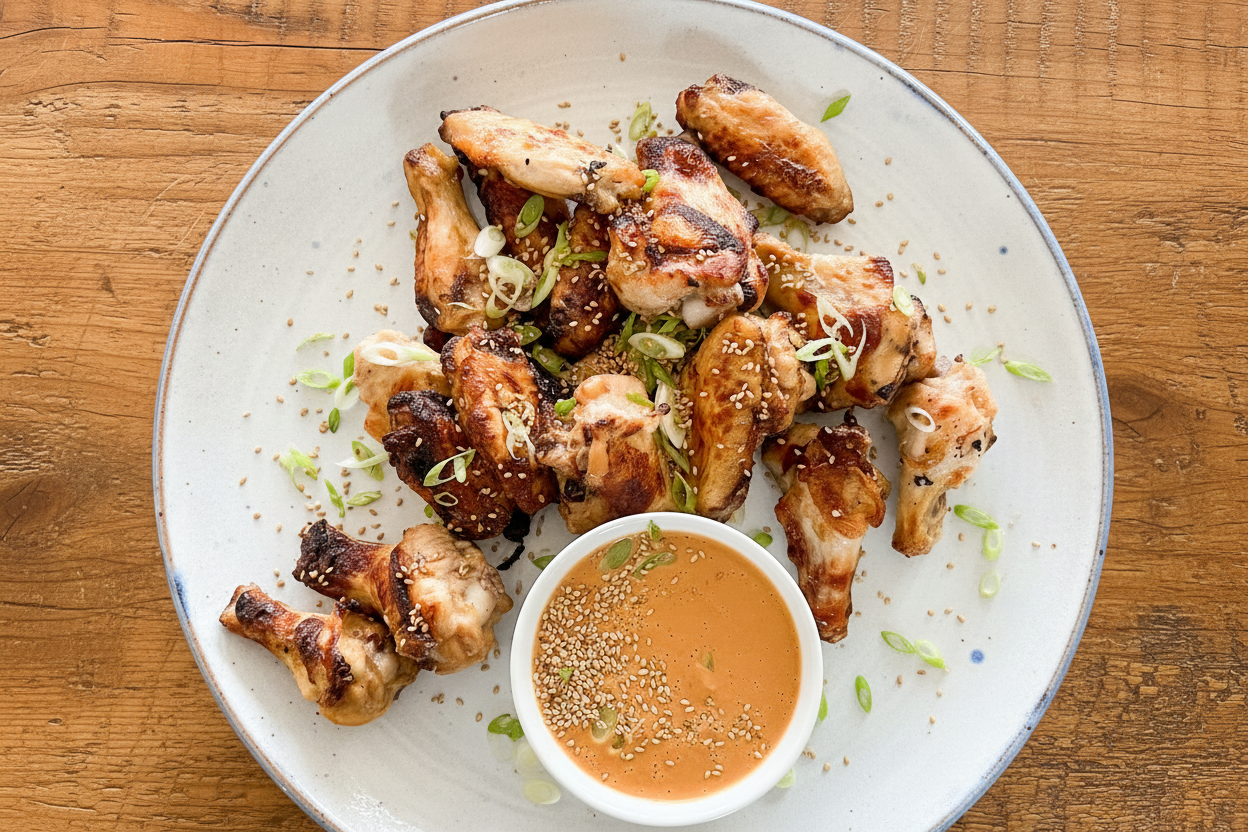 Caroline Chambers Chicken Satay Wings Recipe