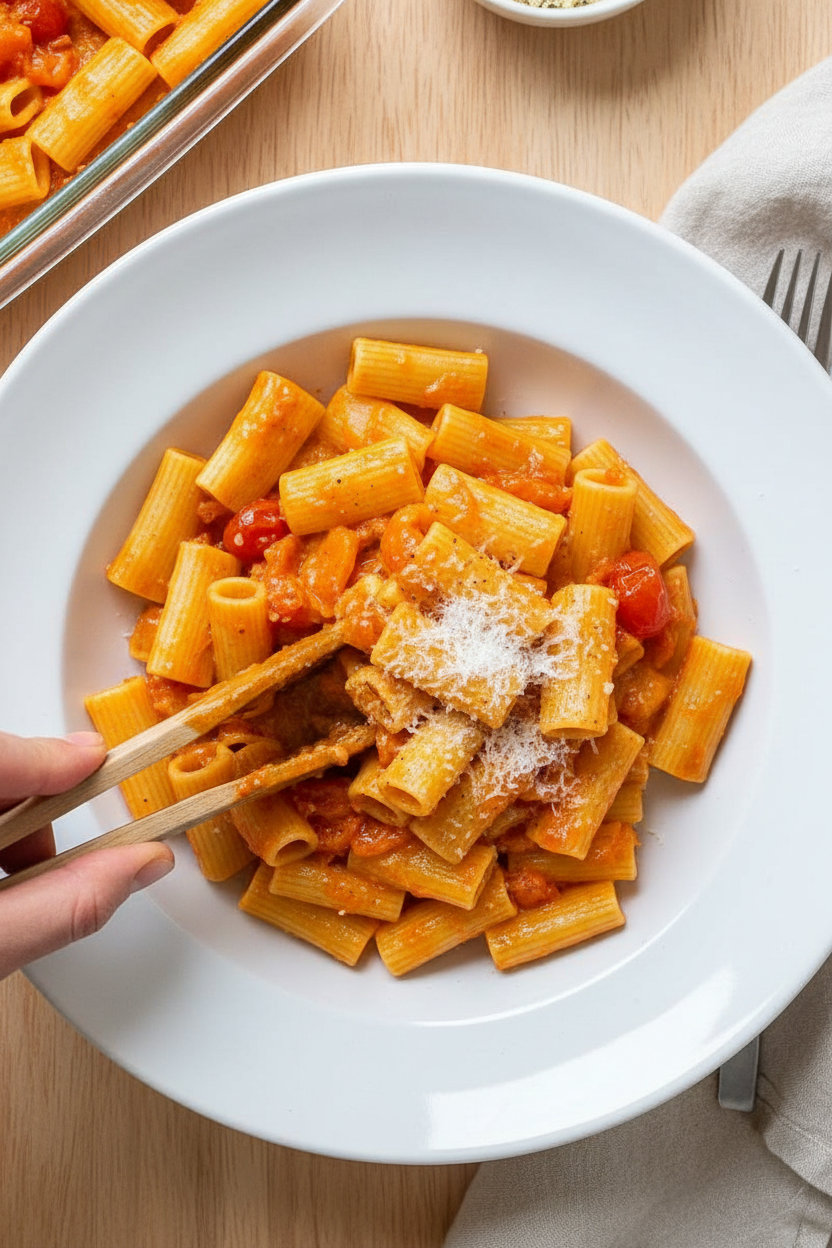 One-Pan Tomato Butter Pasta | Caroline Chambers
