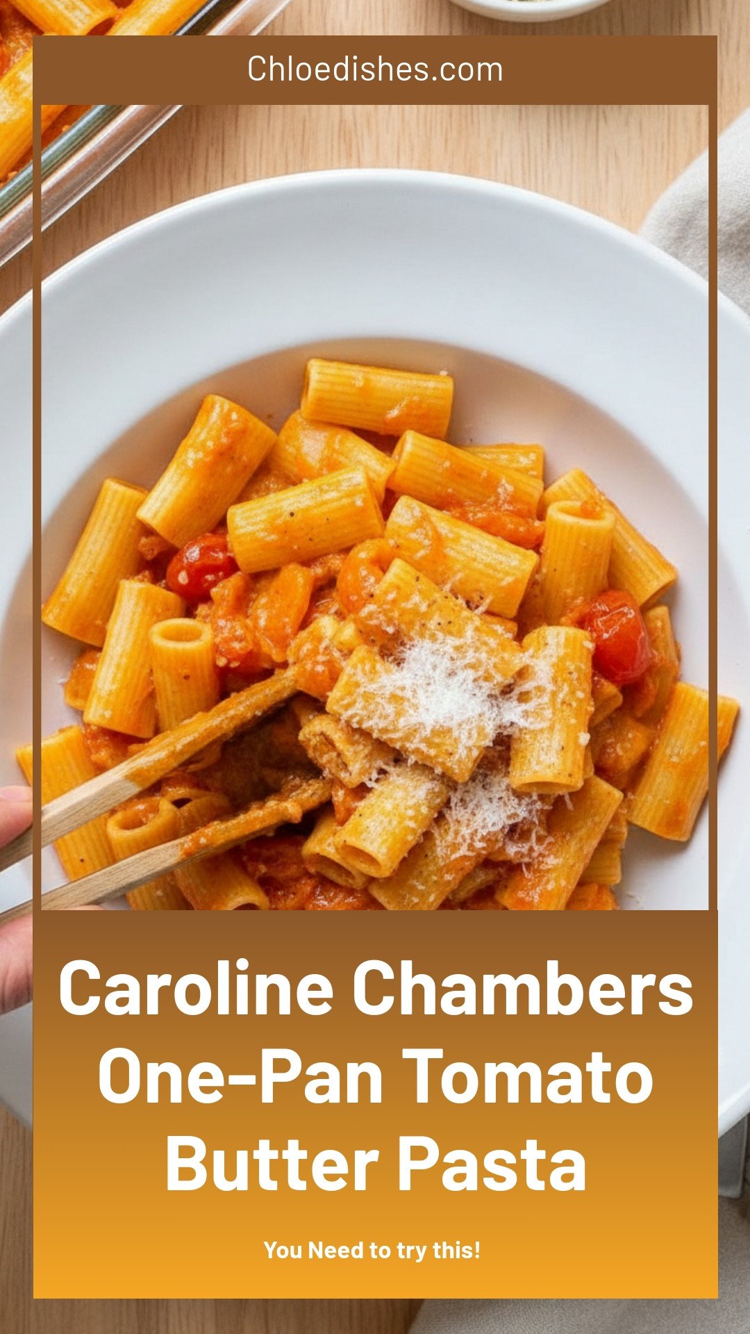 One-Pan Tomato Butter Pasta | Caroline Chambers