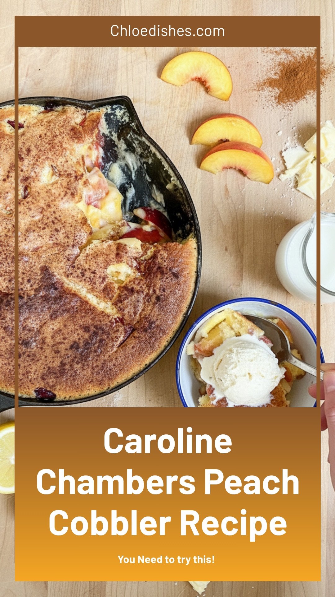 Peach Cobbler | Caroline Chambers