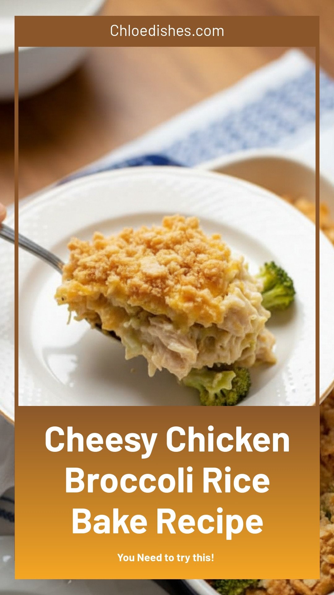 Quick Prep Cheesy Chicken Broccoli Rice Bake
