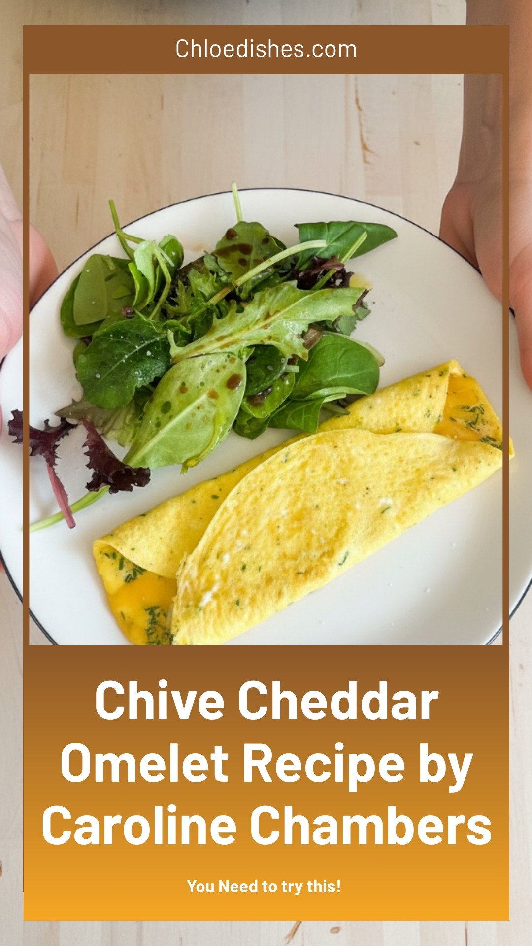 Chive Cheddar Omelet Recipe | Caroline Chambers