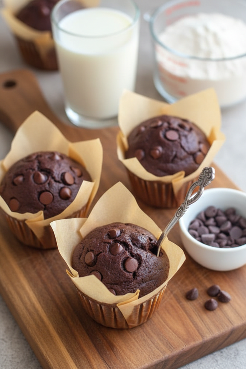 Chocolate Protein Muffins
