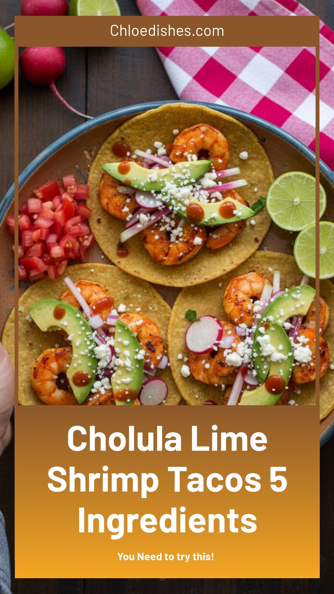 5-Ingredient Cholula & Lime Shrimp Tacos | Caroline Chambers