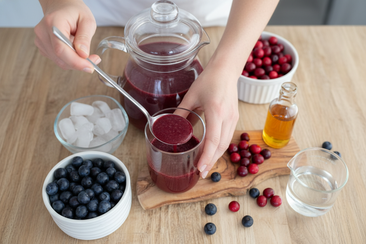 Cranberry Blueberry Juice Benefits and Recipe