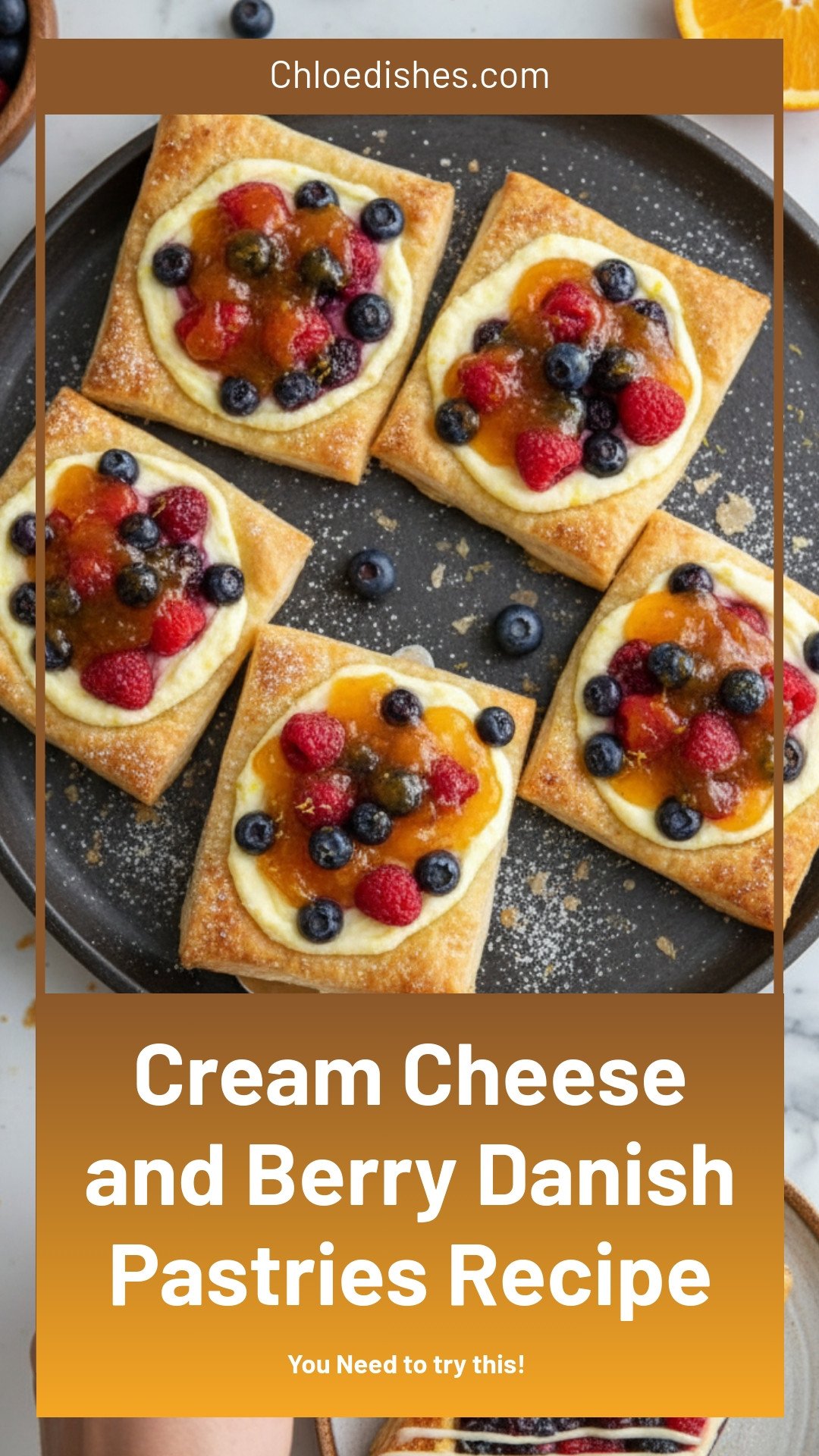 Cream Cheese and Berry Danish Pastries Recipe