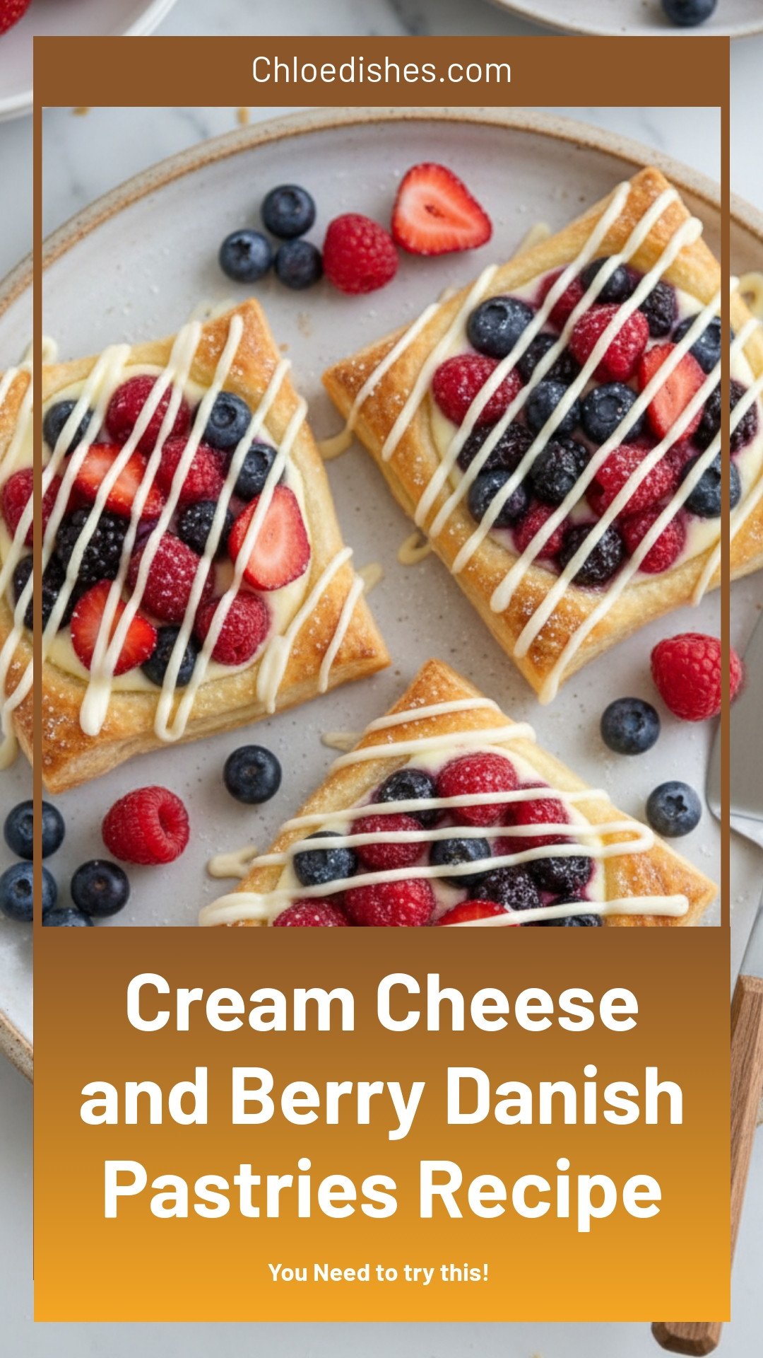 Cream Cheese and Berry Danish Pastries Recipe