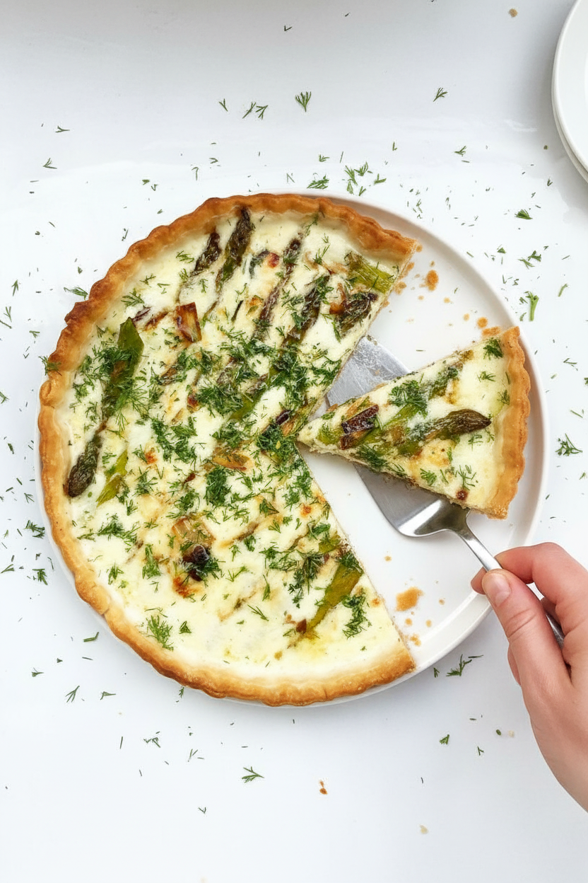 Creamy Asparagus Tart | Caroline Chambers