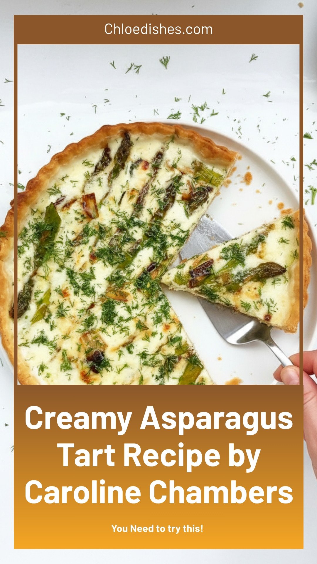 Creamy Asparagus Tart | Caroline Chambers
