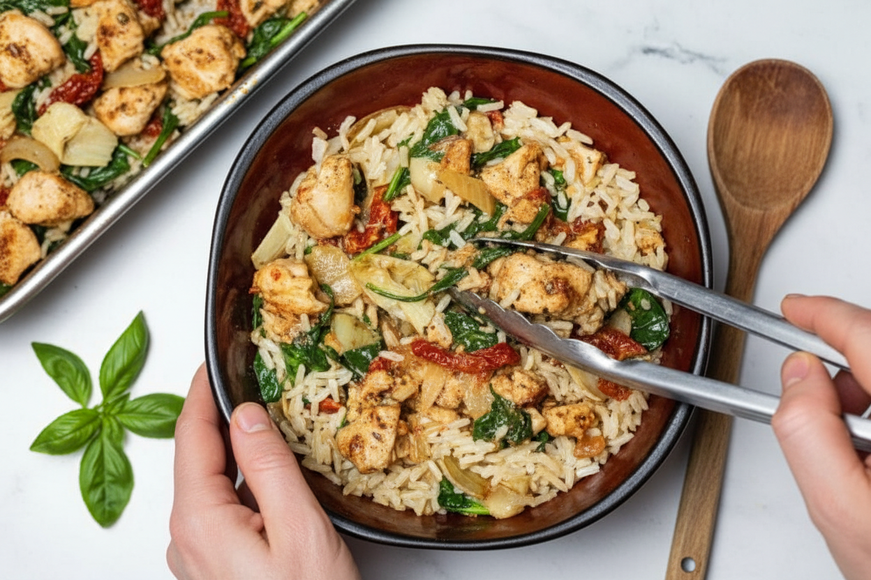 Creamy Tuscan Chicken Bowl Recipe