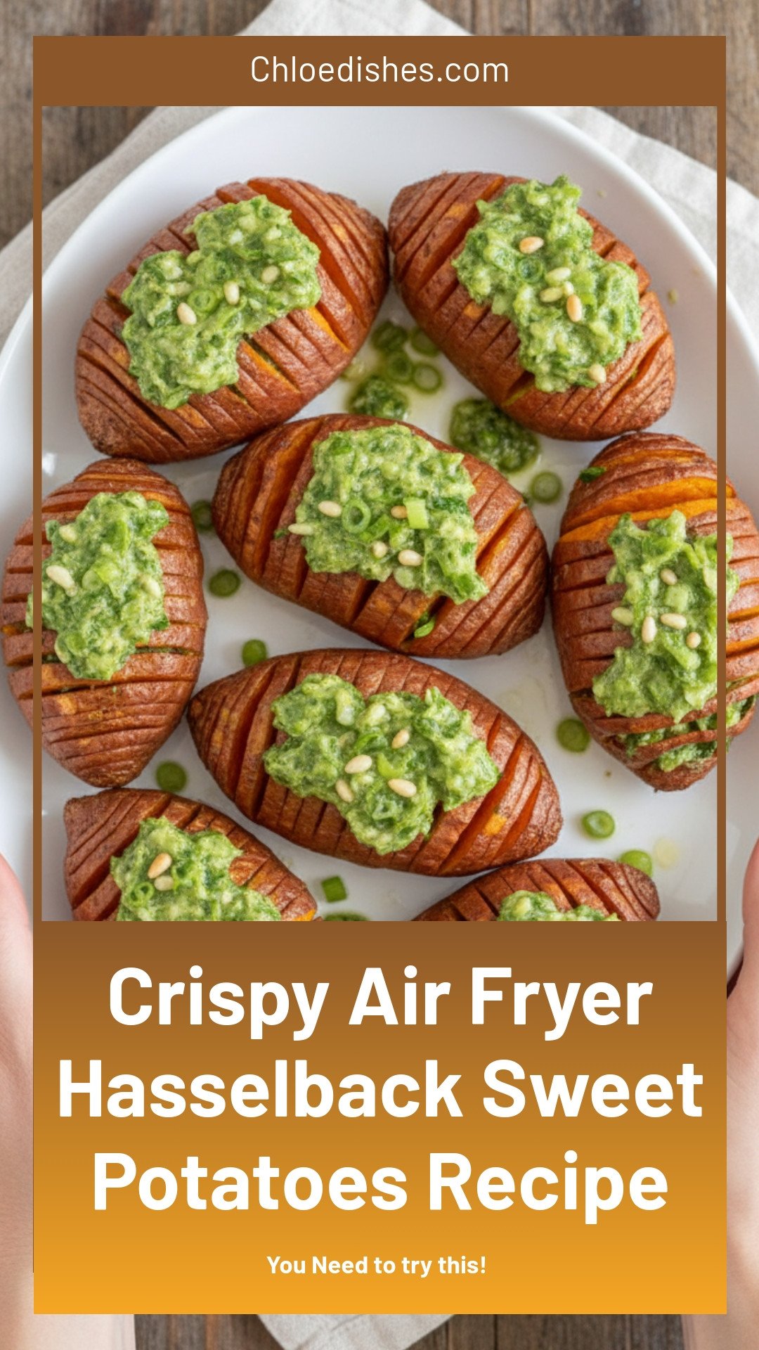 Air Fryer Hasselback Sweet Potatoes