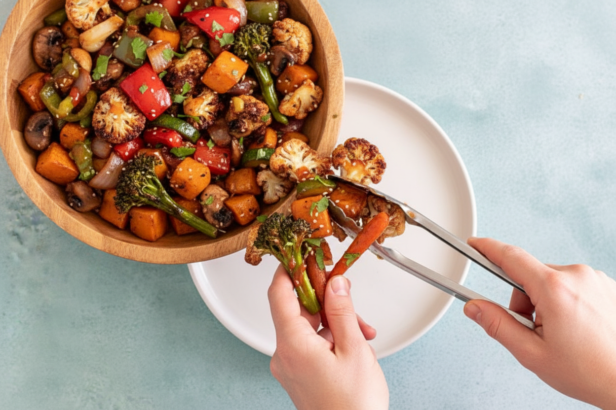 Crispy Air Fryer Roasted Vegetables Recipe