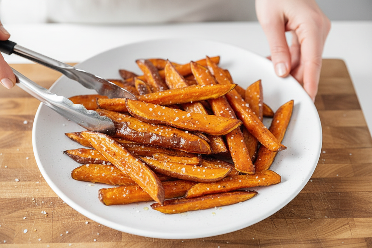 Crispy Air Fryer Sweet Potato Fries Without Cornstarch