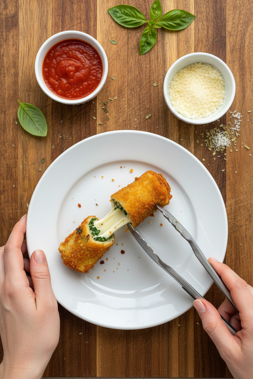 Crispy Fried Lasagna Rolls