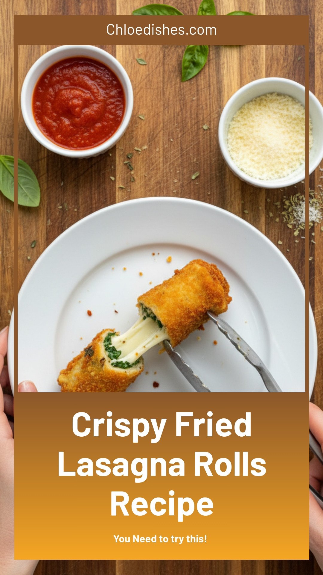 Crispy Fried Lasagna Rolls