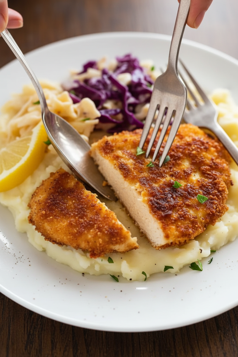 Crispy Parmesan chicken Breast